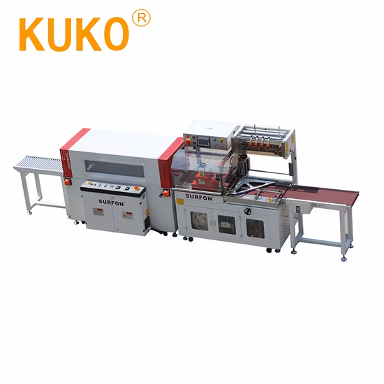 Máquina automática de película retráctil POF de embalaje termorretráctil de caja de cartón